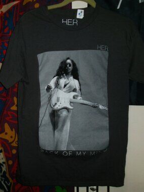 h.e.r. back of my mind 2021 new medium unisex tee - rock r&b soul hendrix prince